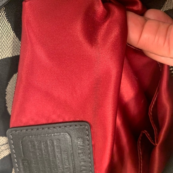 Coach Signature Brooke Shoulder Handbag Purse  14473M Black Ivory - Picture 10 of 16